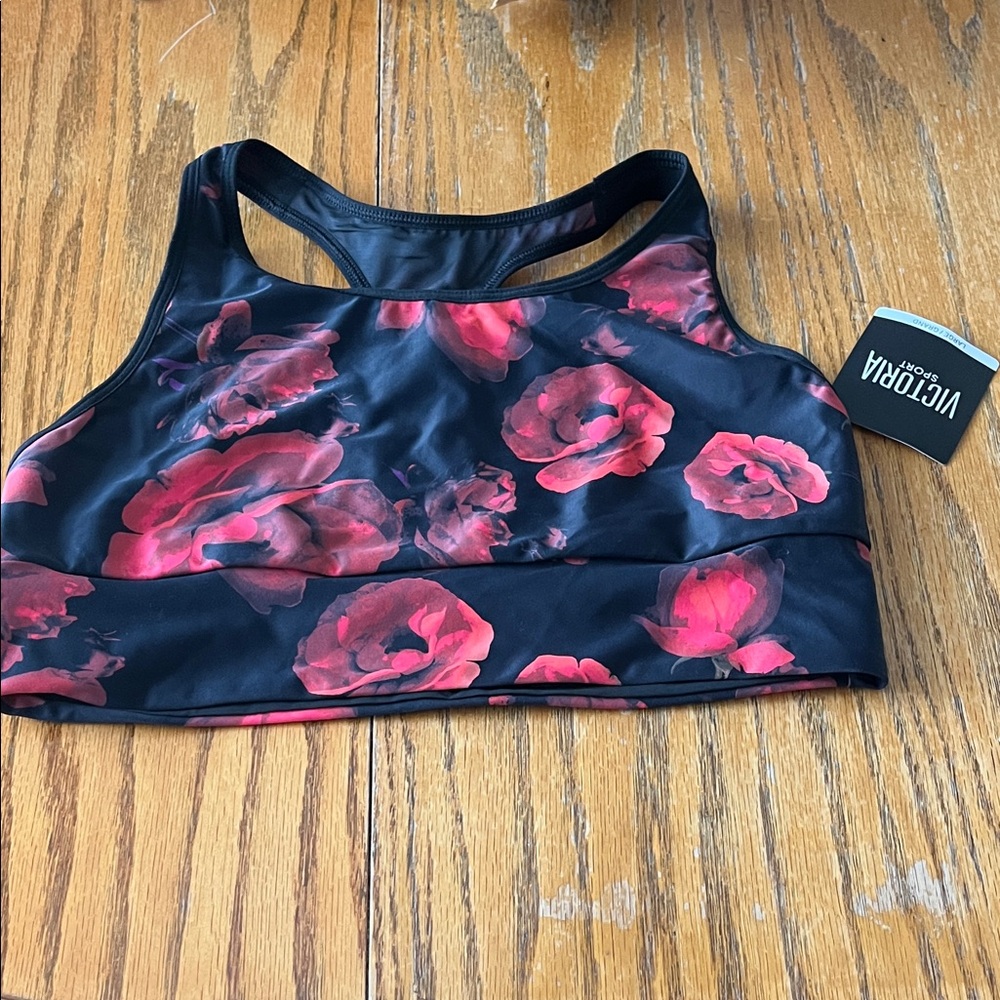 Victoria's Secret Racerback Sport Bra - Black and White